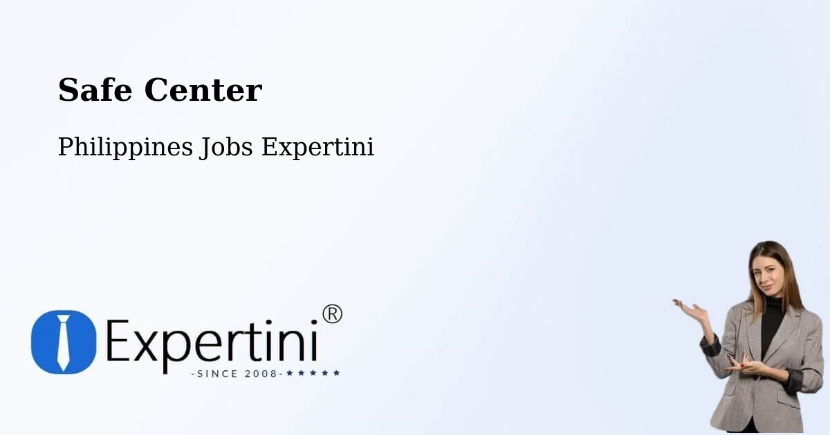 Safety Center – T'Boli - Philippines Jobs Expertini